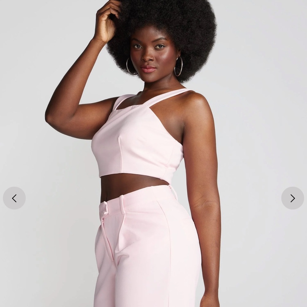 NEW Pink Crop Top - Picture 3 of 4
